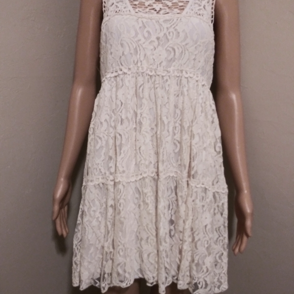 Vintage flowy tunic lace blouse - Picture 6 of 10